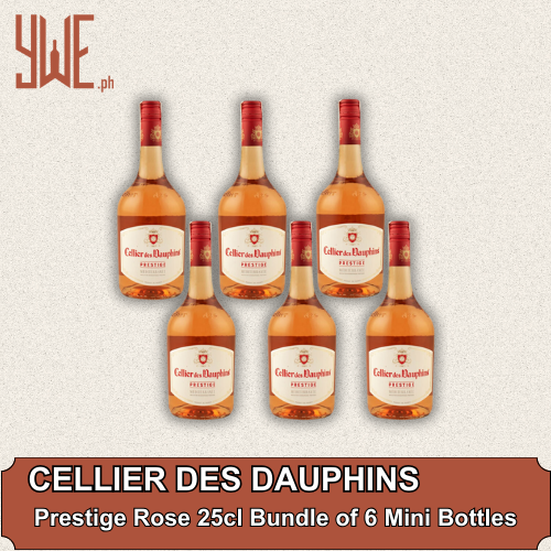 CELLIER DES DAUPHINS Prestige Rosé 25cl (Bundle of 6) Mini Bottles