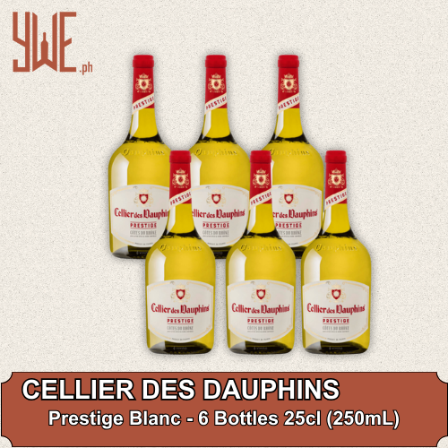 Cellier Des Dauphins Prestige Blanc 25cl (Bundle of 6) Mini Bottles